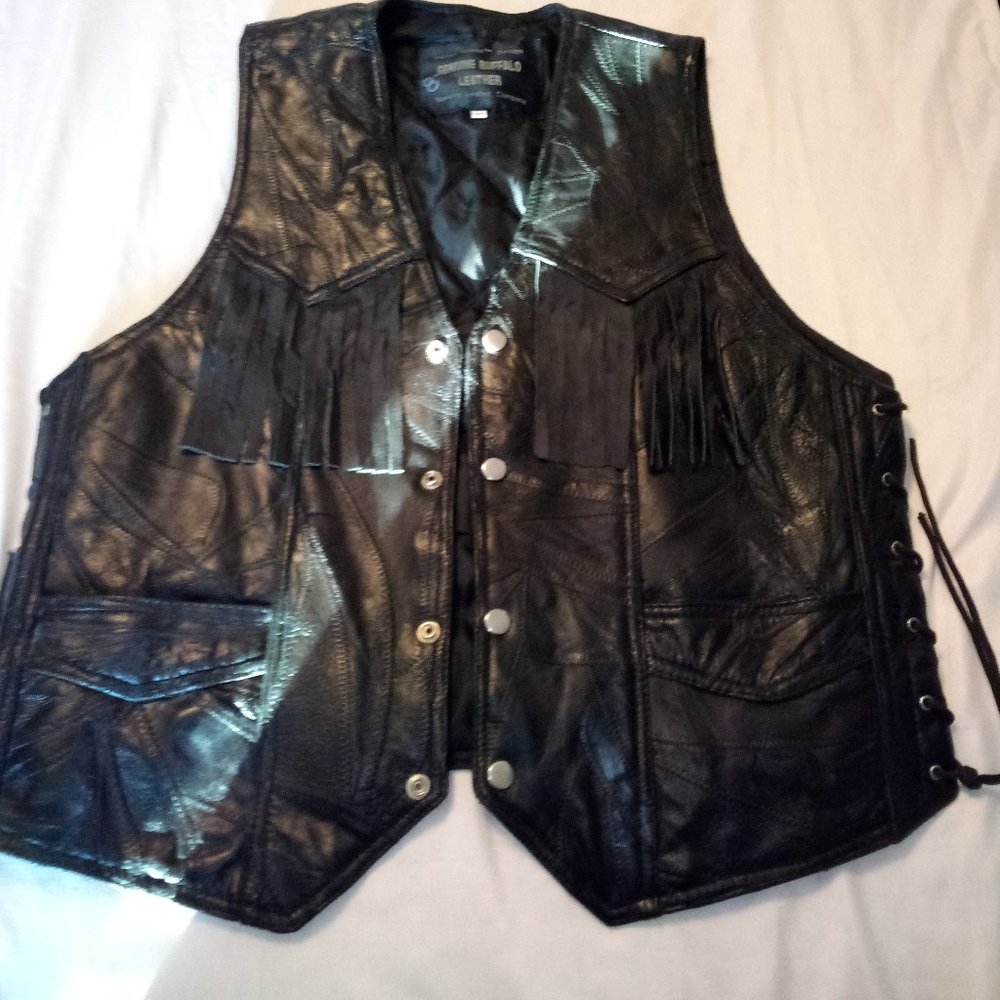 Navarre Leather Vest Size XL